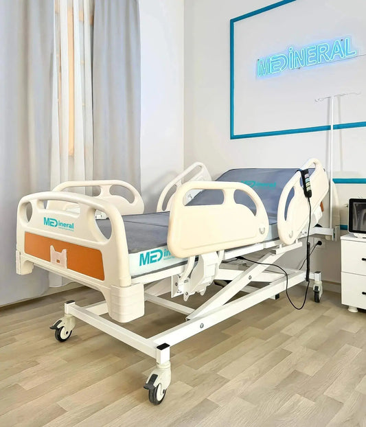 yukseklik ayarli asansorlu 3 motorlu full abs hasta karyolasi