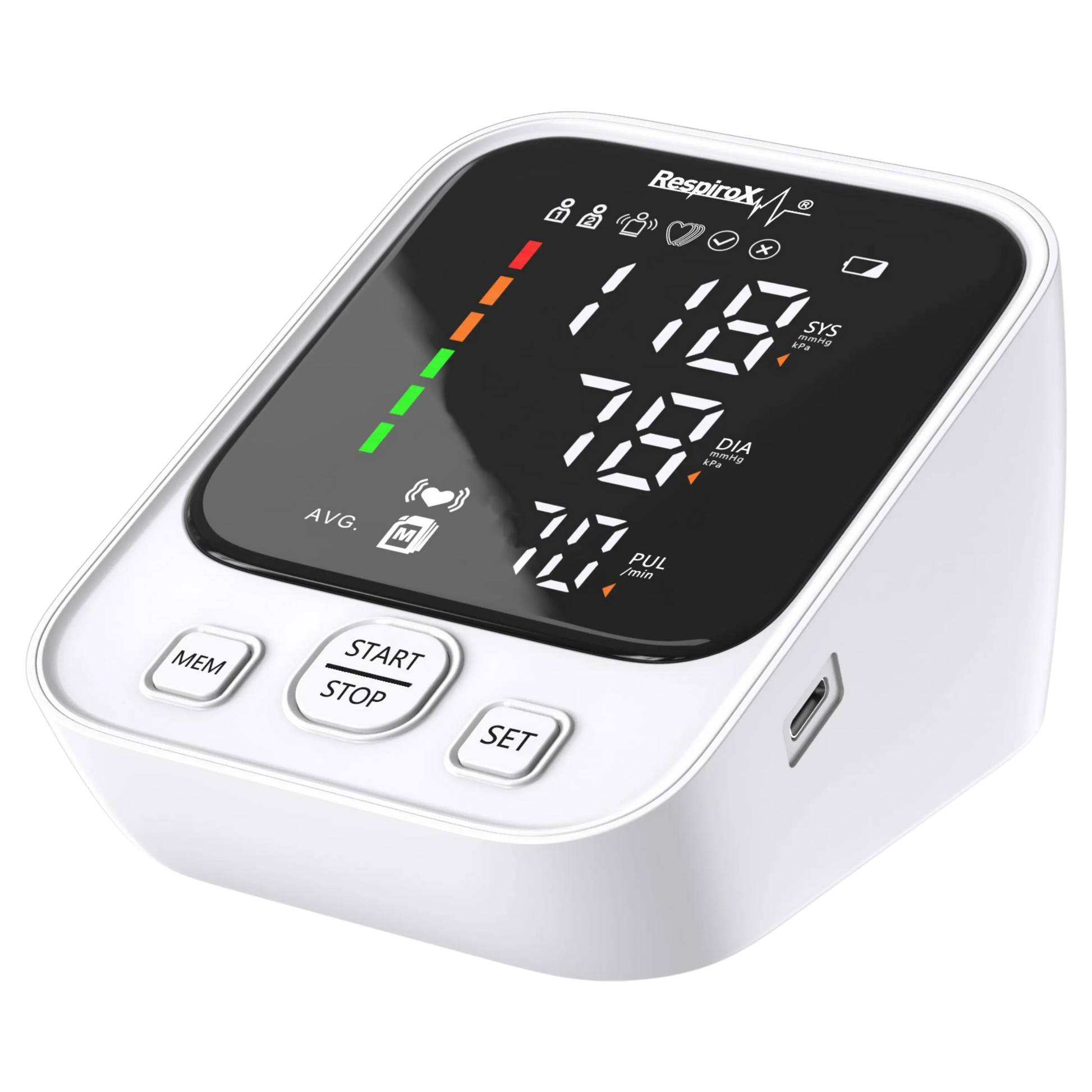 Respirox AXD-809 Koldan Tansiyon Aleti | Türkçe Konuşan, LED Ekranlı, Pilli - Medineral