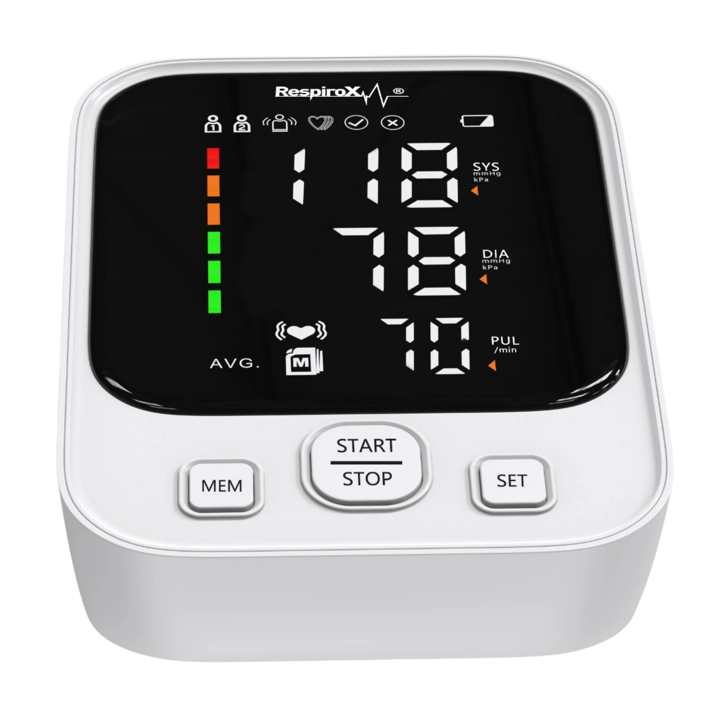 Respirox AXD-809 Koldan Tansiyon Aleti | Türkçe Konuşan, LED Ekranlı, Pilli - Medineral