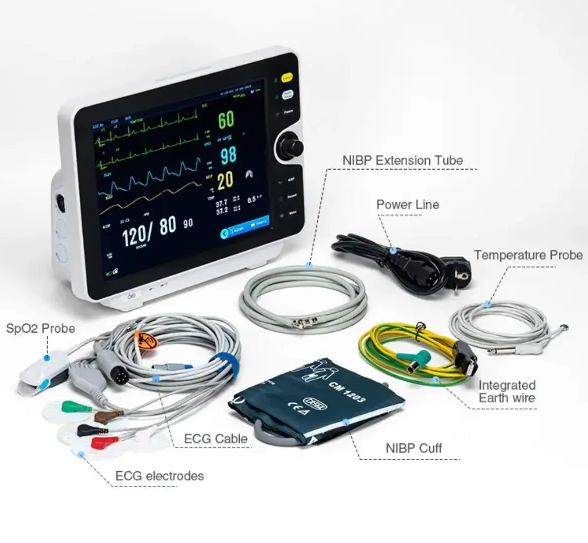 Endostall Çok Parametreli Hasta Başı Monitörü - YK8000B Endostall