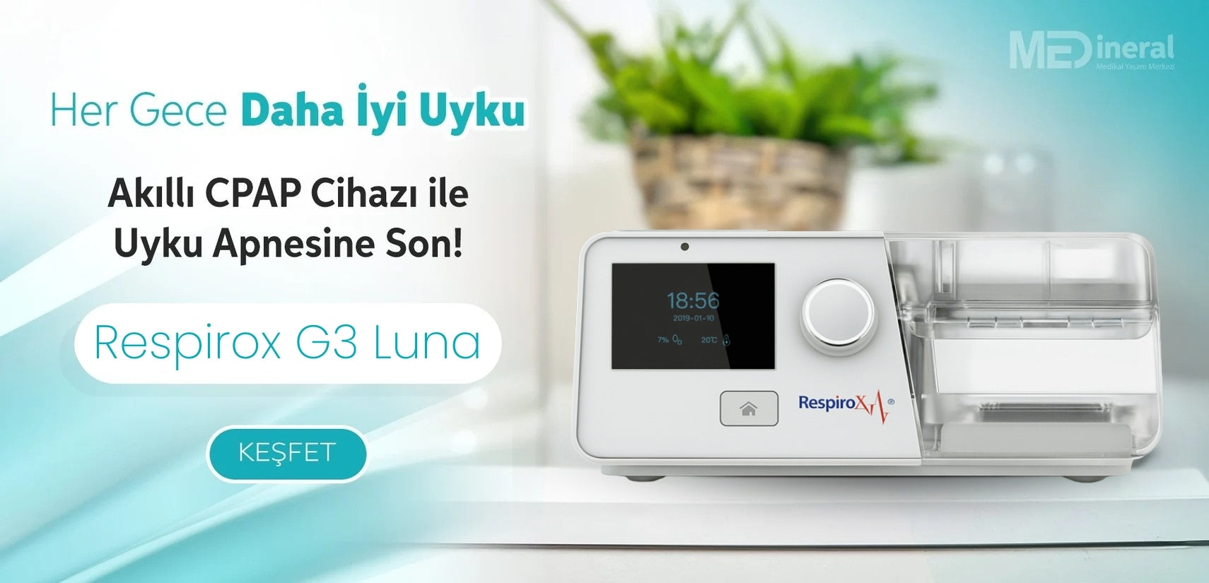Medineral Respirox G3 Luna Uyku Apnesi Cihazı