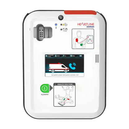 Aselsan Heartline Ekranlı Tam Otomatik Defibrilatör Cihazı (OED) Medineral Medikal