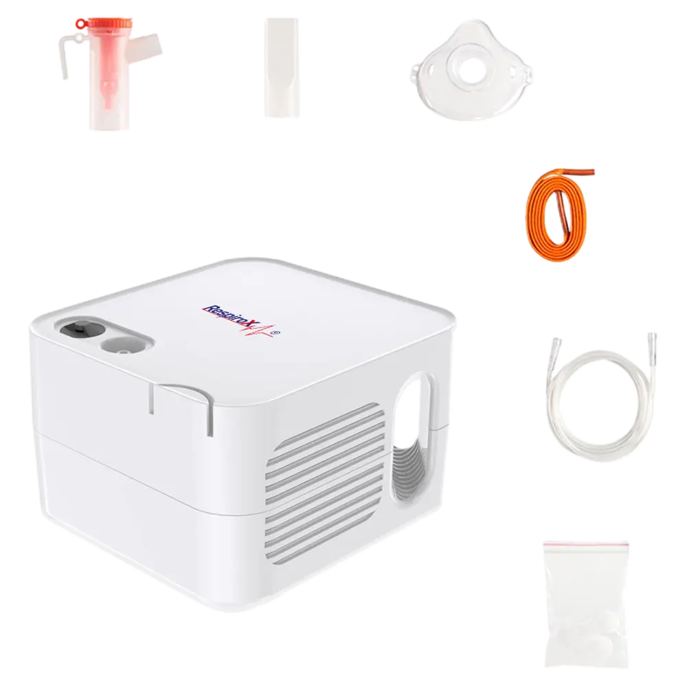 Respirox AXD-303 Kompresörlü Nebulizatör | Sessiz, Hafif ve Ev Tipi İnhalasyon Cihazı - Medineral