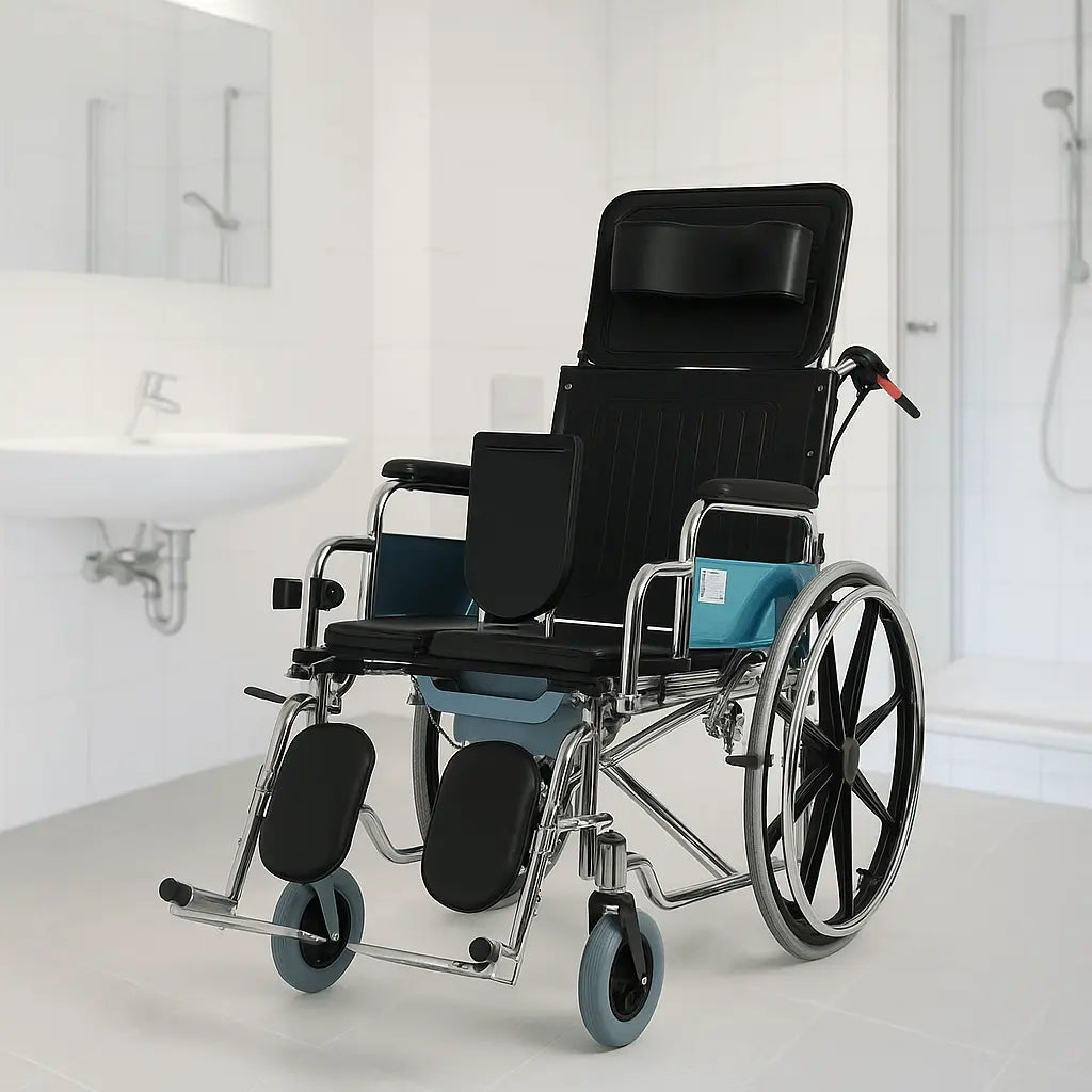 Golfi G124 | Sırtı Yatar Banyo Tuvalet Sandalyesi - Medineral