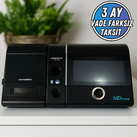 Löwenstein Prisma SOFT CPAP Cihazı, PrismaAQUA Nemlendirici ve CPAP Maskesi Full Seti