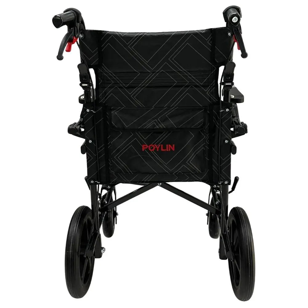 Poylin P806-K refakatçi sandalye arka görünüm, sırt destekli yapı