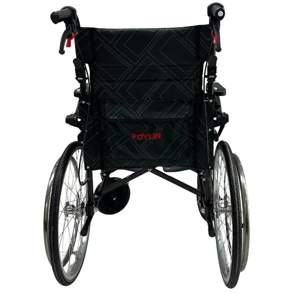 Poylin P807-K refakatçi sandalye arka görünüm, sırt destekli yapı