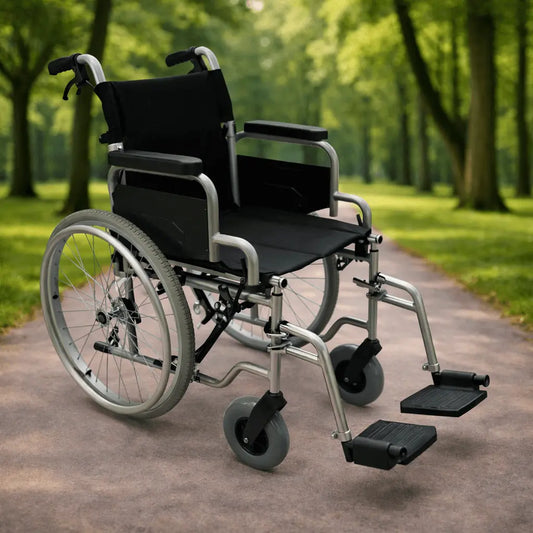 Poylin P120 50 cm Manuel Tekerlekli Sandalye | Geniş & Dayanıklı - Medineral