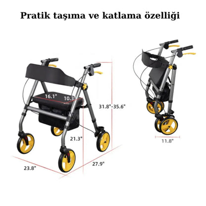 Poylin P581 Rollator | Hafif & Pratik - Medineral