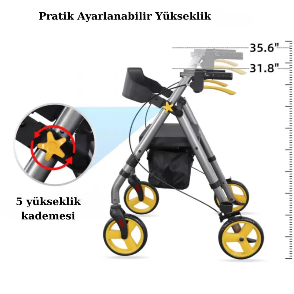 Poylin P581 Rollator | Hafif & Pratik - Medineral