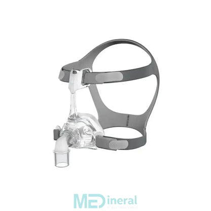 Sağa bakan ResMed Mirage FX CPAP burun maskesi silikon yastıklı