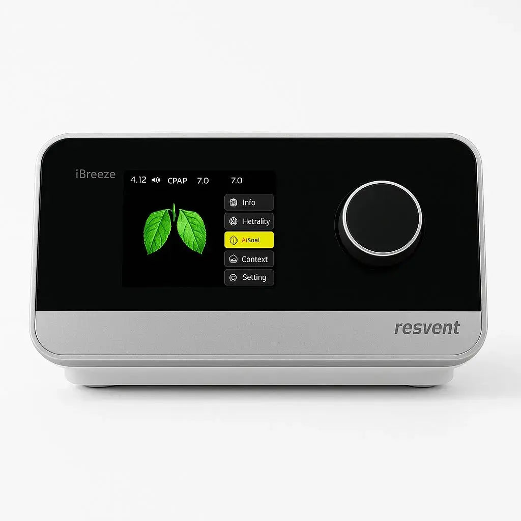 RESVENT iBreeze 25A Auto BiPAP Cihazı | Otomatik Basınç Ayarlı, Sessiz Solunum Destek Cihazı - Medineral