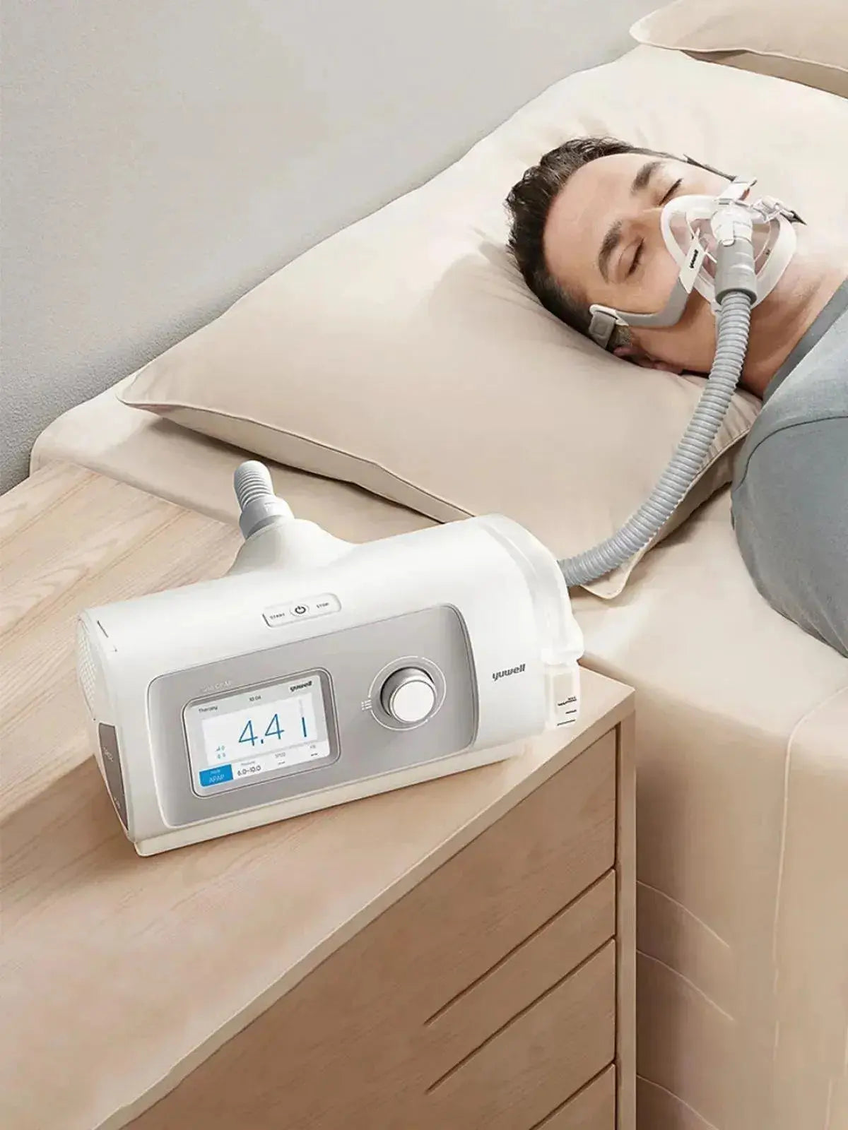 Yuwell Breathcare Yh-820 Bpap Cihazı+Maske+Nemlendirici YUWELL